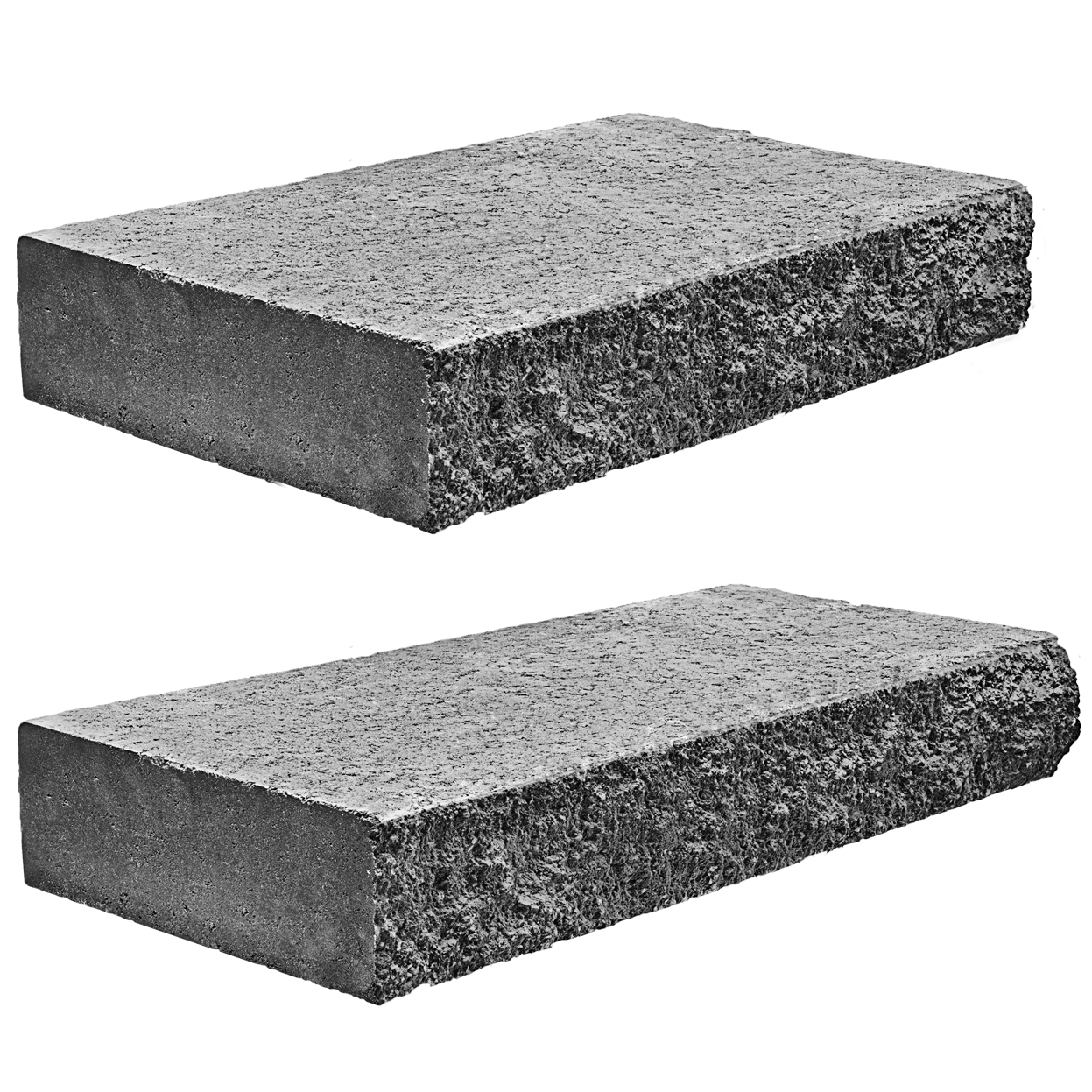 Элементы дизайна Колотая ступенька - 1 колотая сторона 1000х425х150 невада 