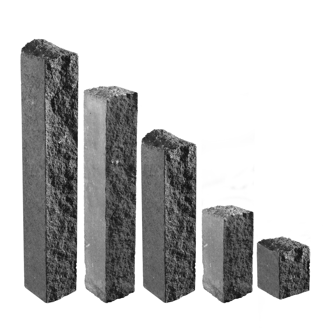 Елементи дизайну Колотий стовпчик 150х150х400 невада 