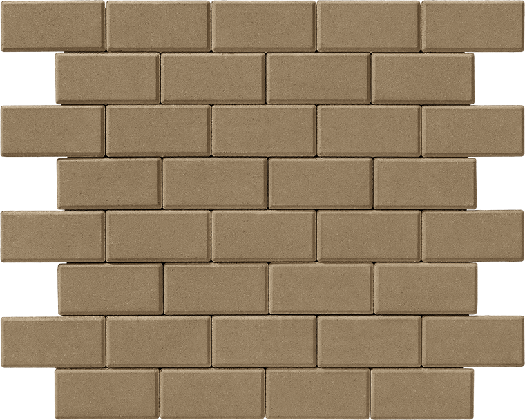 Тротуарная плитка Брусчатка 200х100х60 оливка 