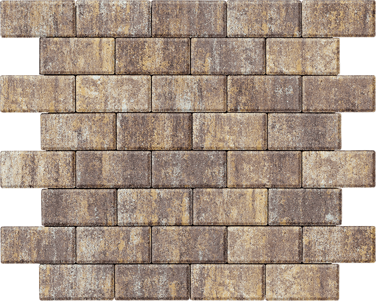 Тротуарная плитка Брусчатка 200х100х60 капучино 