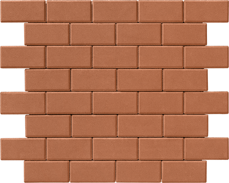 Тротуарная плитка Брусчатка 200х100х80 янтарь 