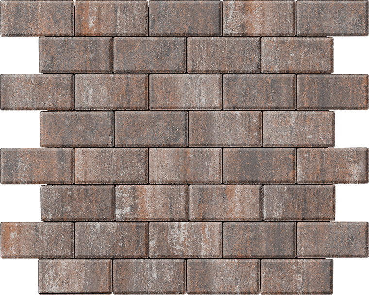 Тротуарная плитка Брусчатка 200х100х80 эспрессо 