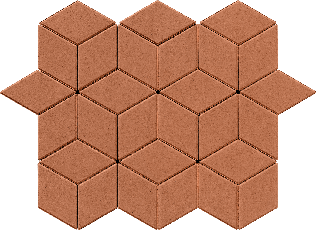 Тротуарна плитка Тротуарна плитка Ромб бурштин 