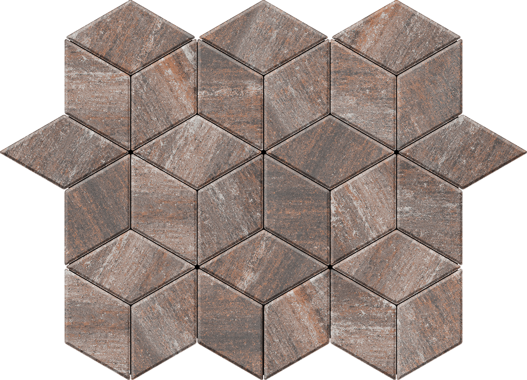 Тротуарна плитка Тротуарна плитка Ромб еспресо 