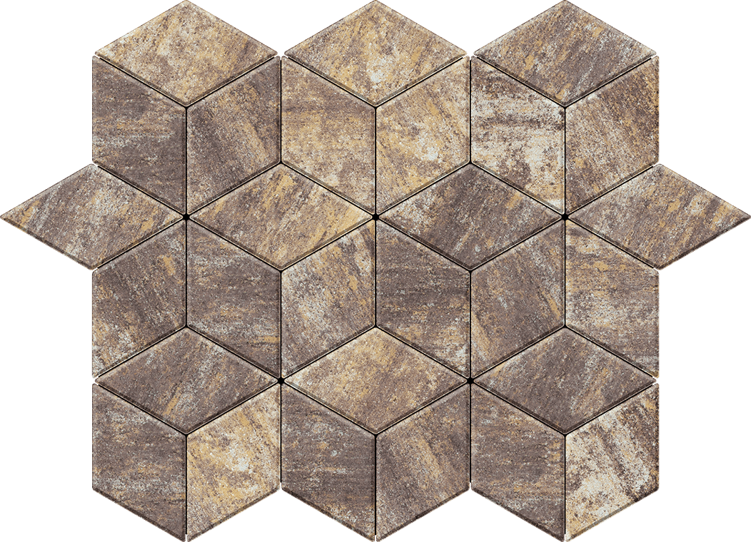 Тротуарна плитка Тротуарна плитка Ромб капучино 