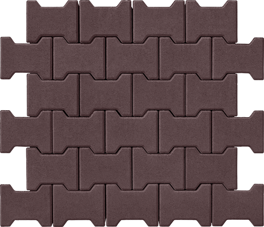 Тротуарна плитка Подвійна «Т» 80 венге 