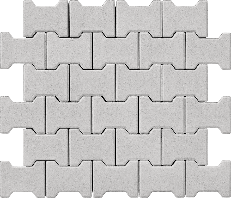 Тротуарна плитка Подвійна «Т» 80 перлина 