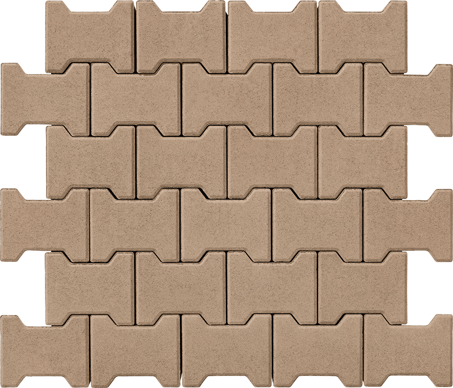 Тротуарна плитка Подвійна «Т» 80 малібу 
