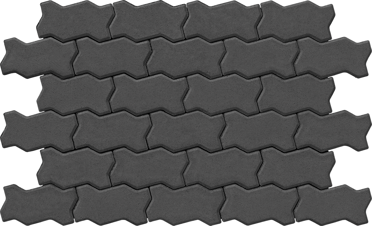 Тротуарна плитка Тротуарна плитка Фалка 240х130х80 графіт 