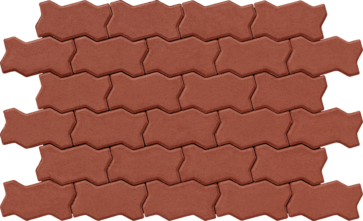 Тротуарна плитка Тротуарна плитка Фалка 240х130х80 паприка 