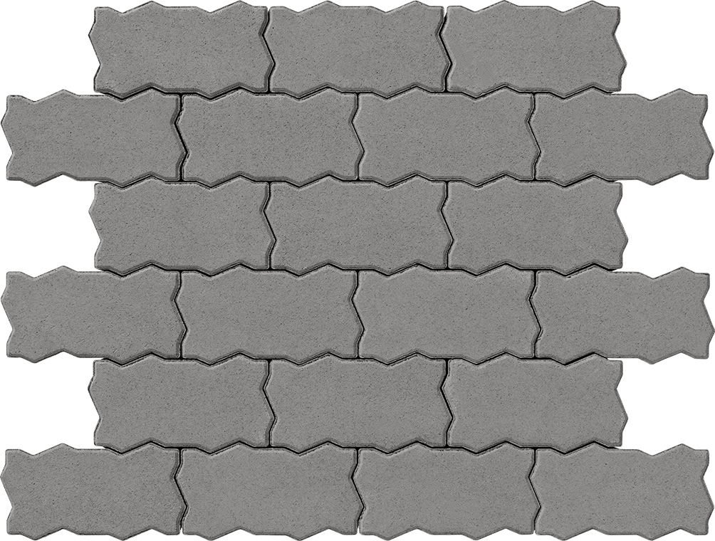 Тротуарная плитка Тротуарная плитка Фалка 300х150х100 серый 