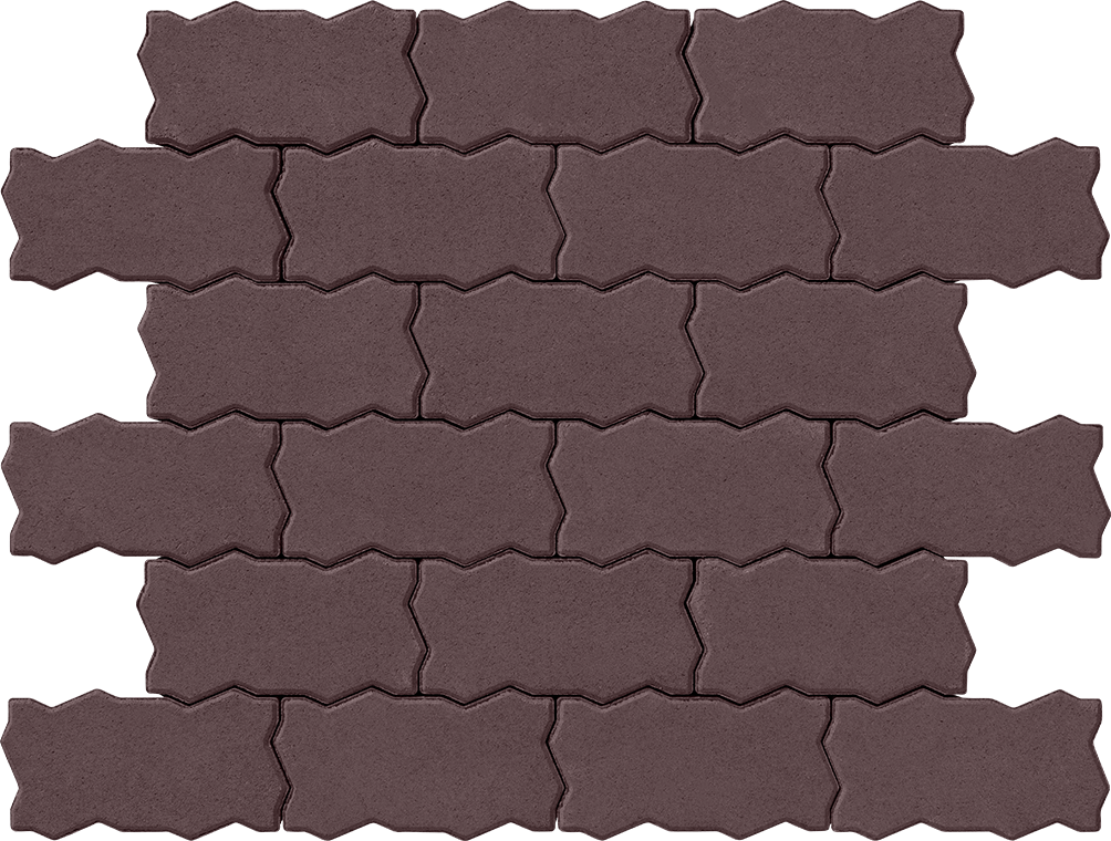 Тротуарная плитка Тротуарная плитка Фалка 300х150х100 венге 