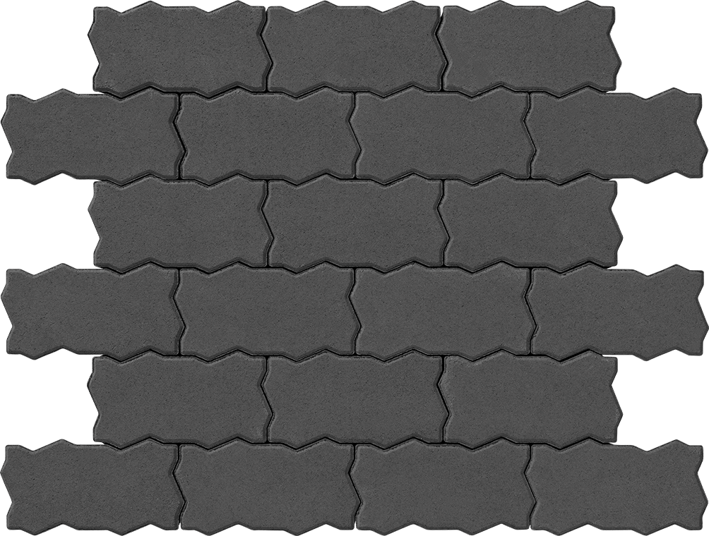 Тротуарная плитка Тротуарная плитка Фалка 300х150х100 графит 