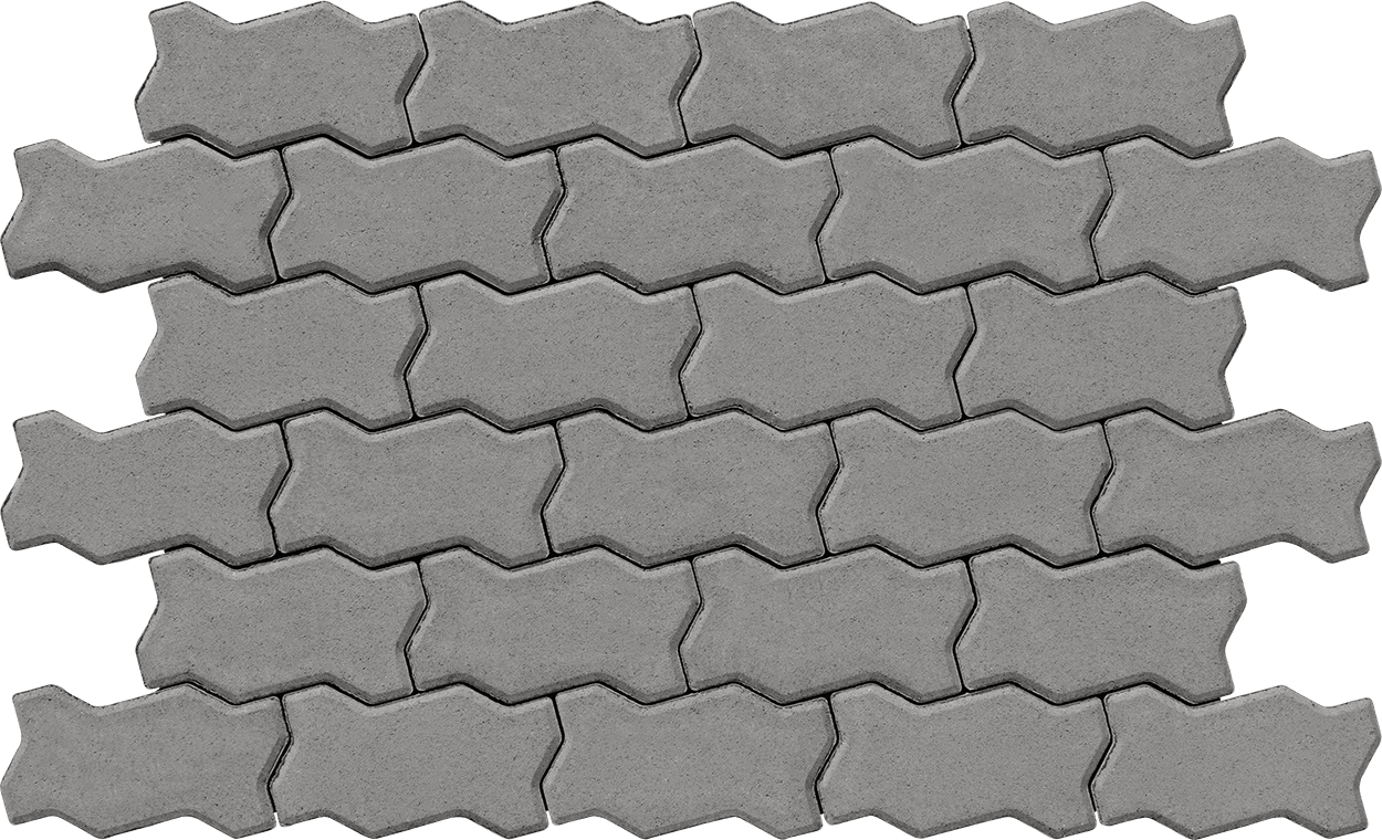 Тротуарная плитка Тротуарная плитка Фалка 240х130х120 серый 