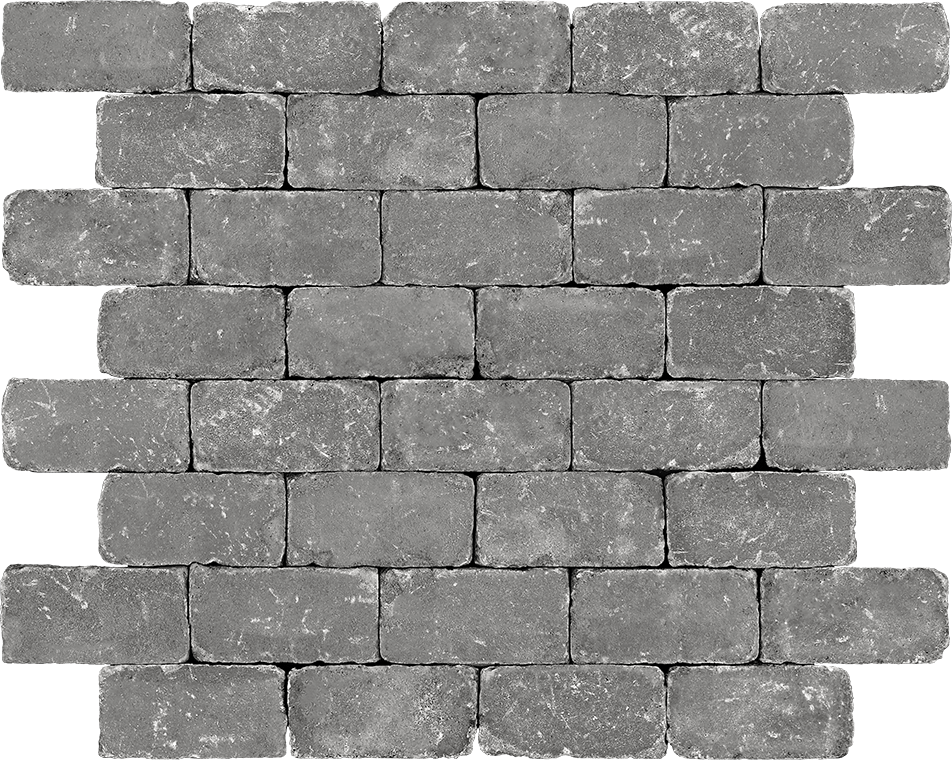 Тротуарная плитка Камень Винтаж 200х100 серый 