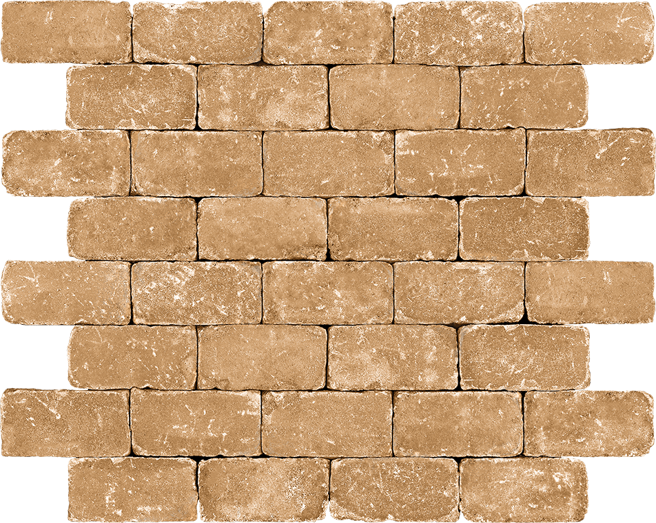 Тротуарная плитка Камень Винтаж 200х100 мокко 