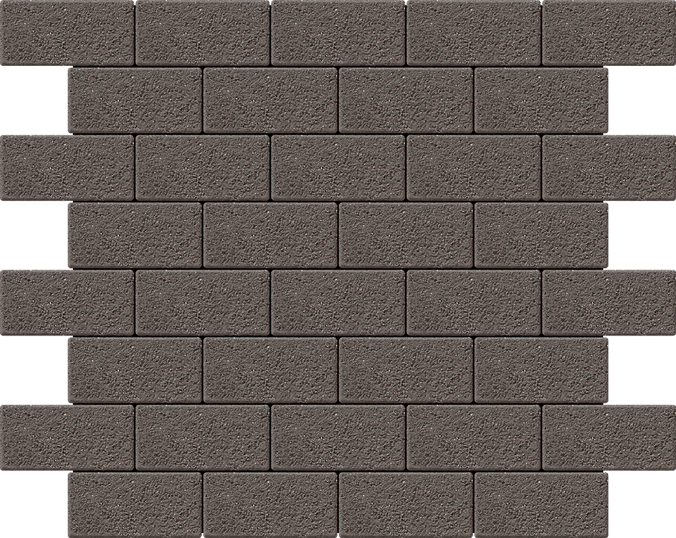 Тротуарна плитка Бруківка Ф'южн 200х100 габро 