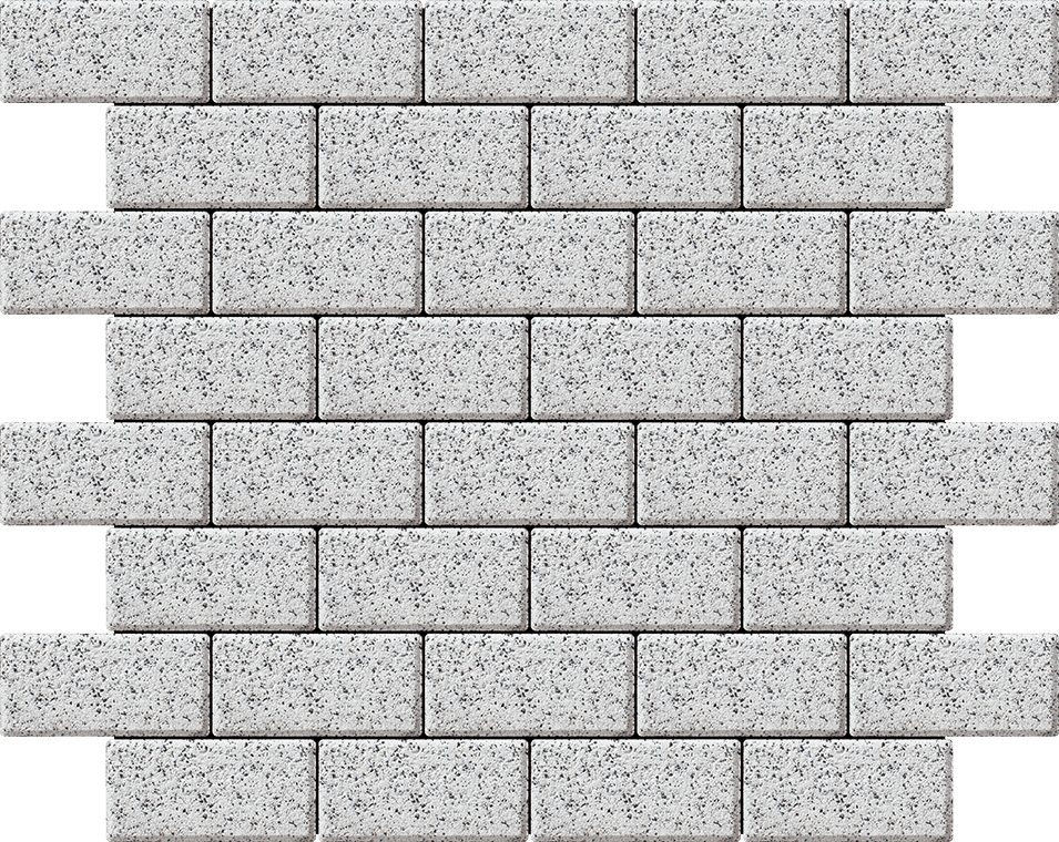 Тротуарна плитка Бруківка Ф'южн 200х100 мармур 