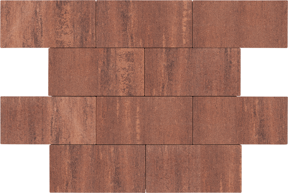 Тротуарна плитка Тротуарна плитка Лайнстоун-80 гранат 