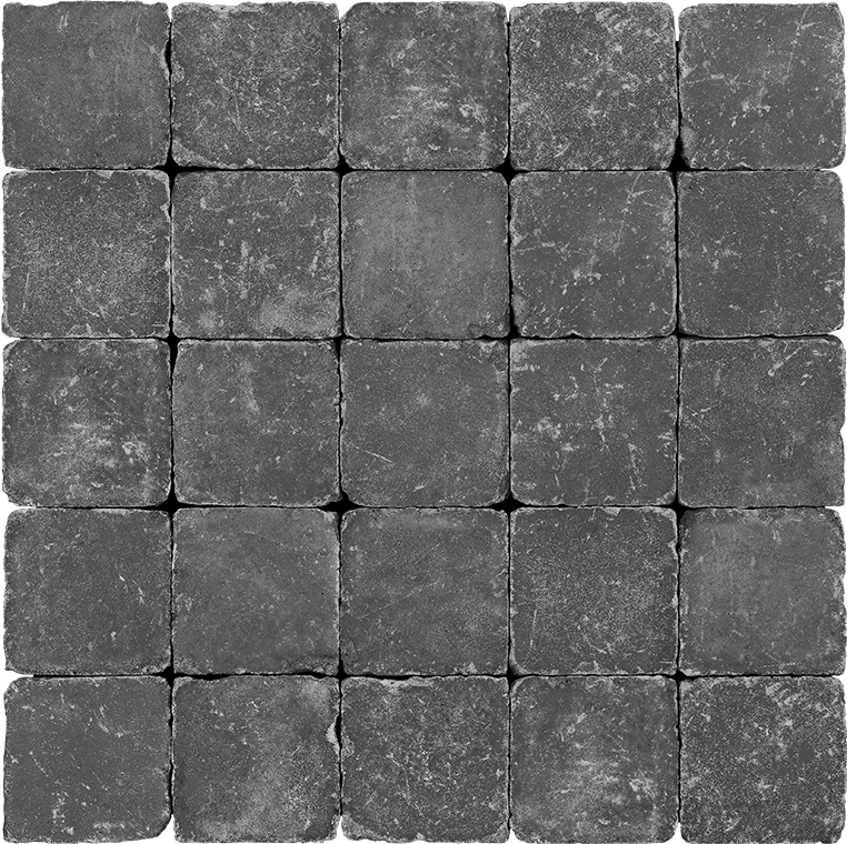 Тротуарна плитка Камінь Вінтаж 150х150 графіт 