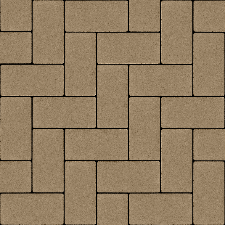 Тротуарна плитка Бруківка 200х100х60 без фаски оливка 