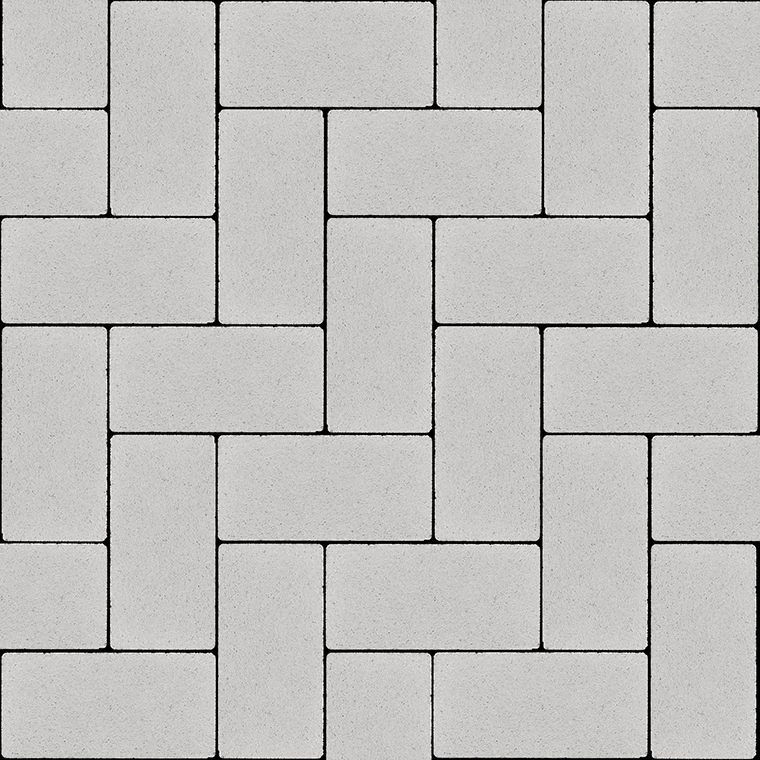 Тротуарна плитка Бруківка 200х100х60 без фаски перлина 