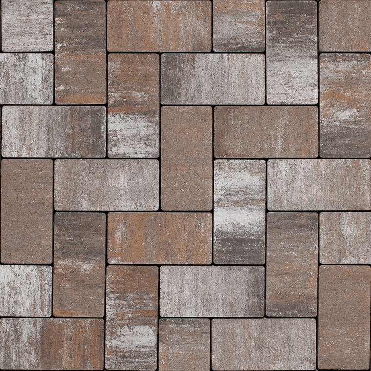 Тротуарна плитка Бруківка 200х100х60 без фаски еверест 