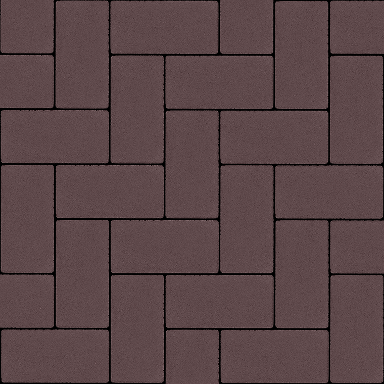 Тротуарна плитка Бруківка 200х100х80 без фаски венге 