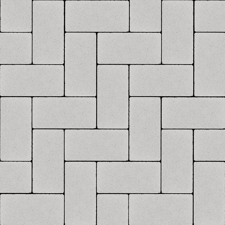 Тротуарна плитка Бруківка 200х100х80 без фаски перлина 