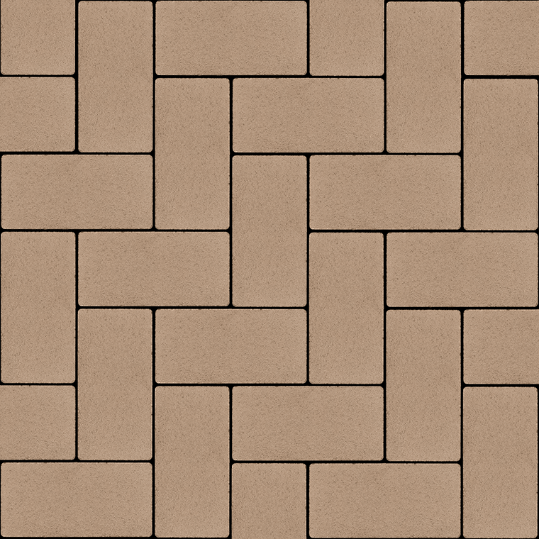 Тротуарна плитка Бруківка 200х100х80 без фаски малібу 