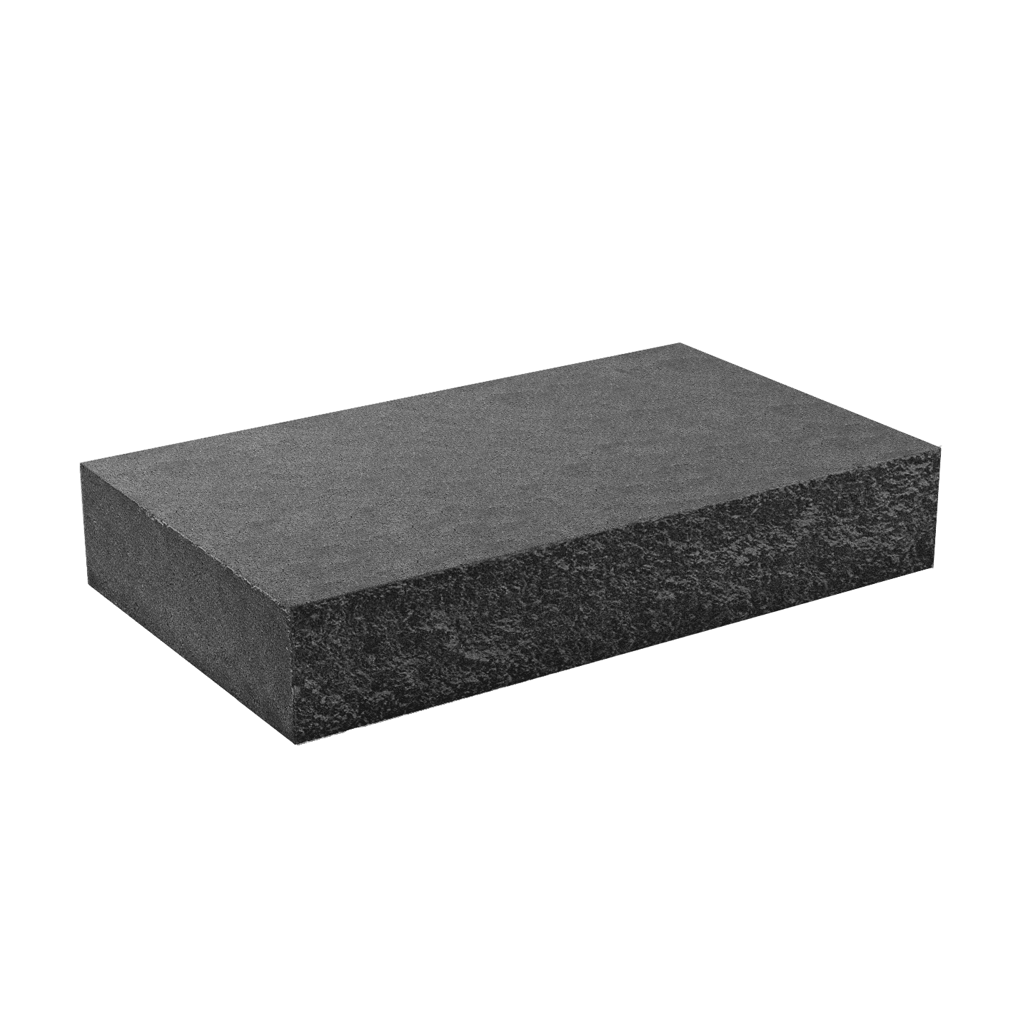 Элементы дизайна Колотая ступенька - 1 колотая сторона 850х500х150 графит 