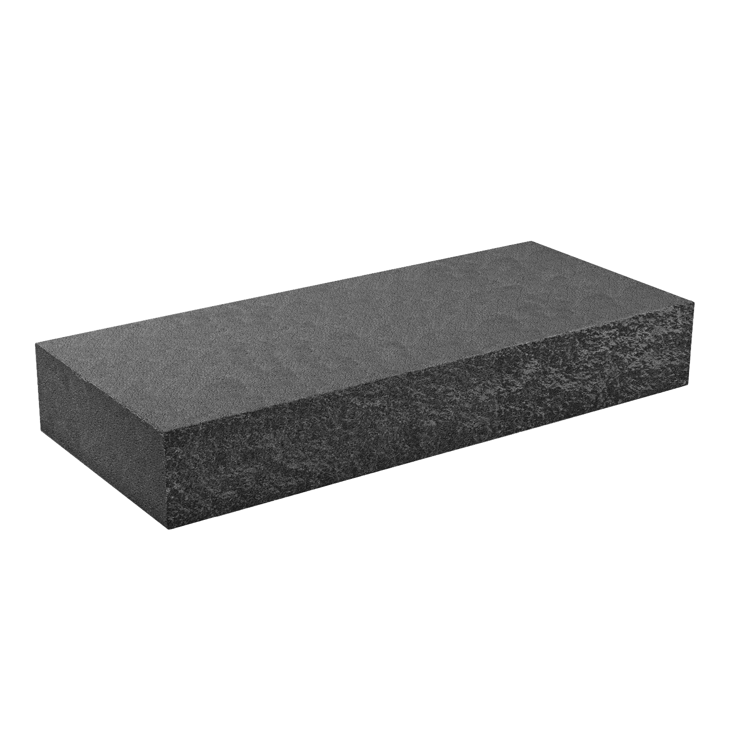 Элементы дизайна Колотая ступенька - 1 колотая сторона 1000х425х150 графит 