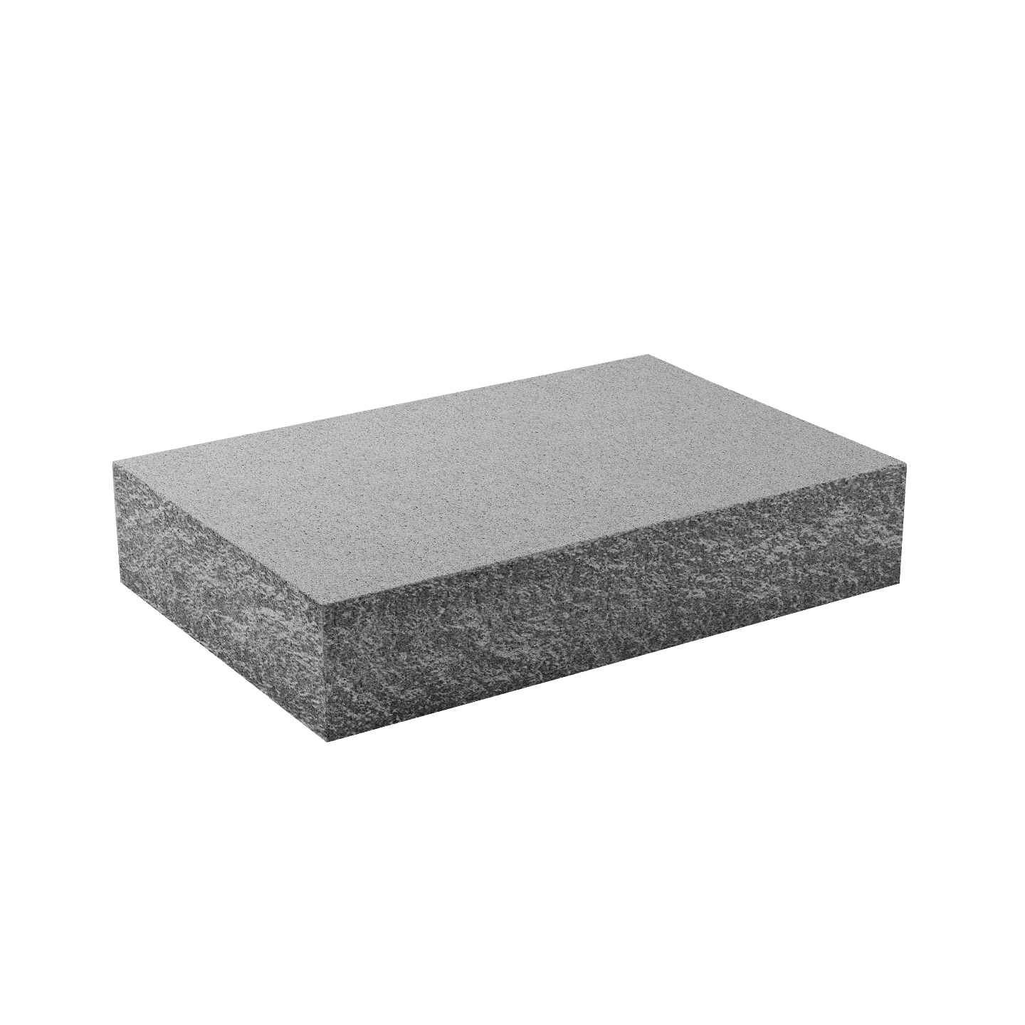 Елементи дизайну Колота сходинка - 3 колоті сторони 750х500х150 сірий 