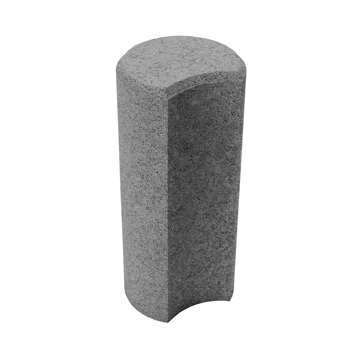 Элементы дизайна Столбик декоративный Ринг серый 