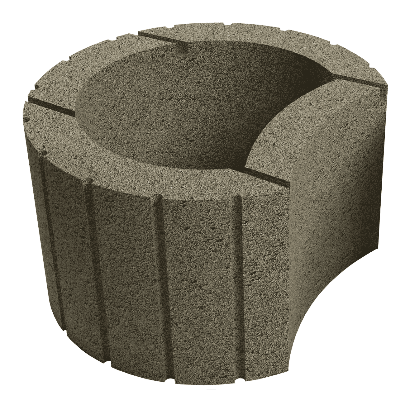 Елементи дизайну Клумба для квітів оливка 