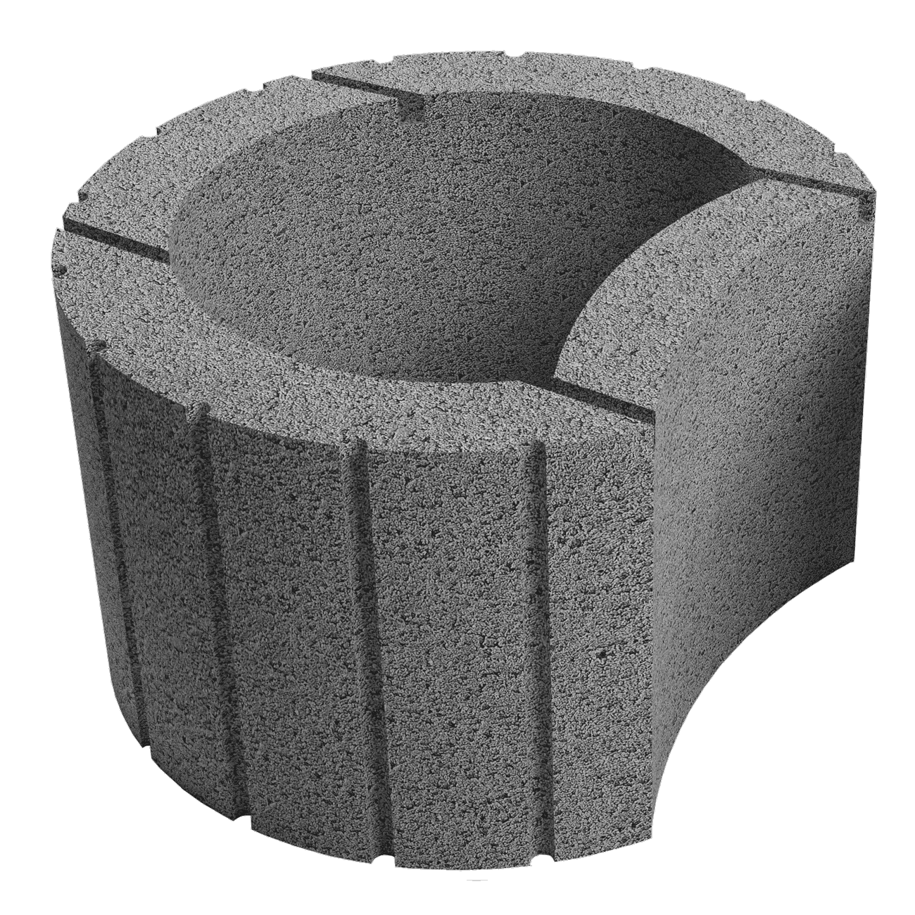 Елементи дизайну Клумба для квітів сірий 