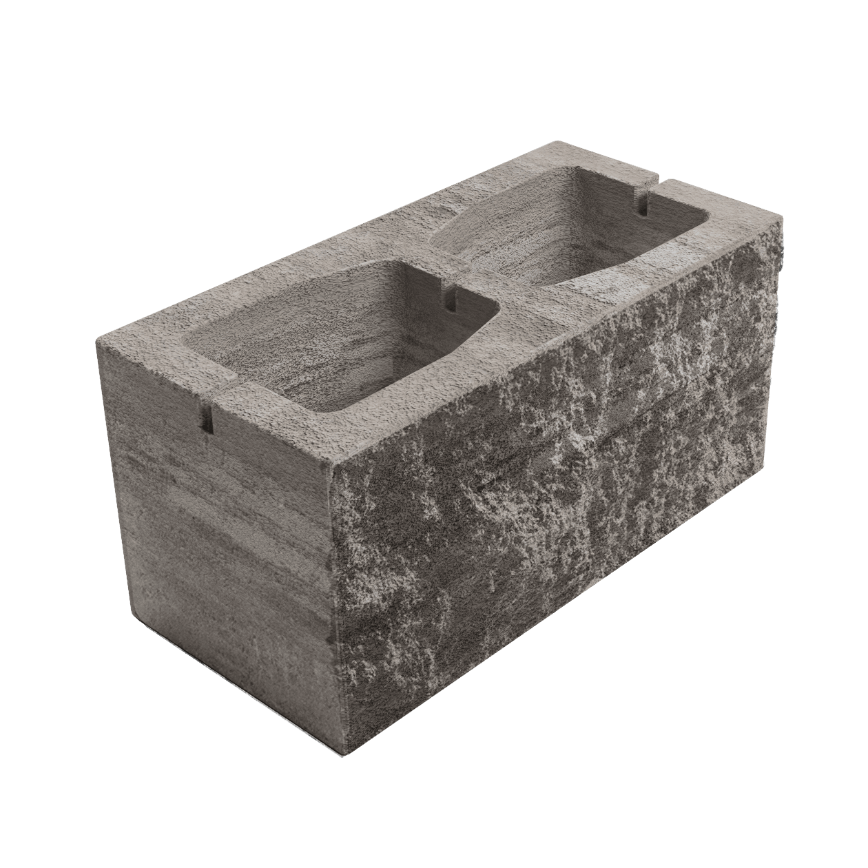 Елементи дизайну Блок з однією колотою стороною 390х190х190 капучино 