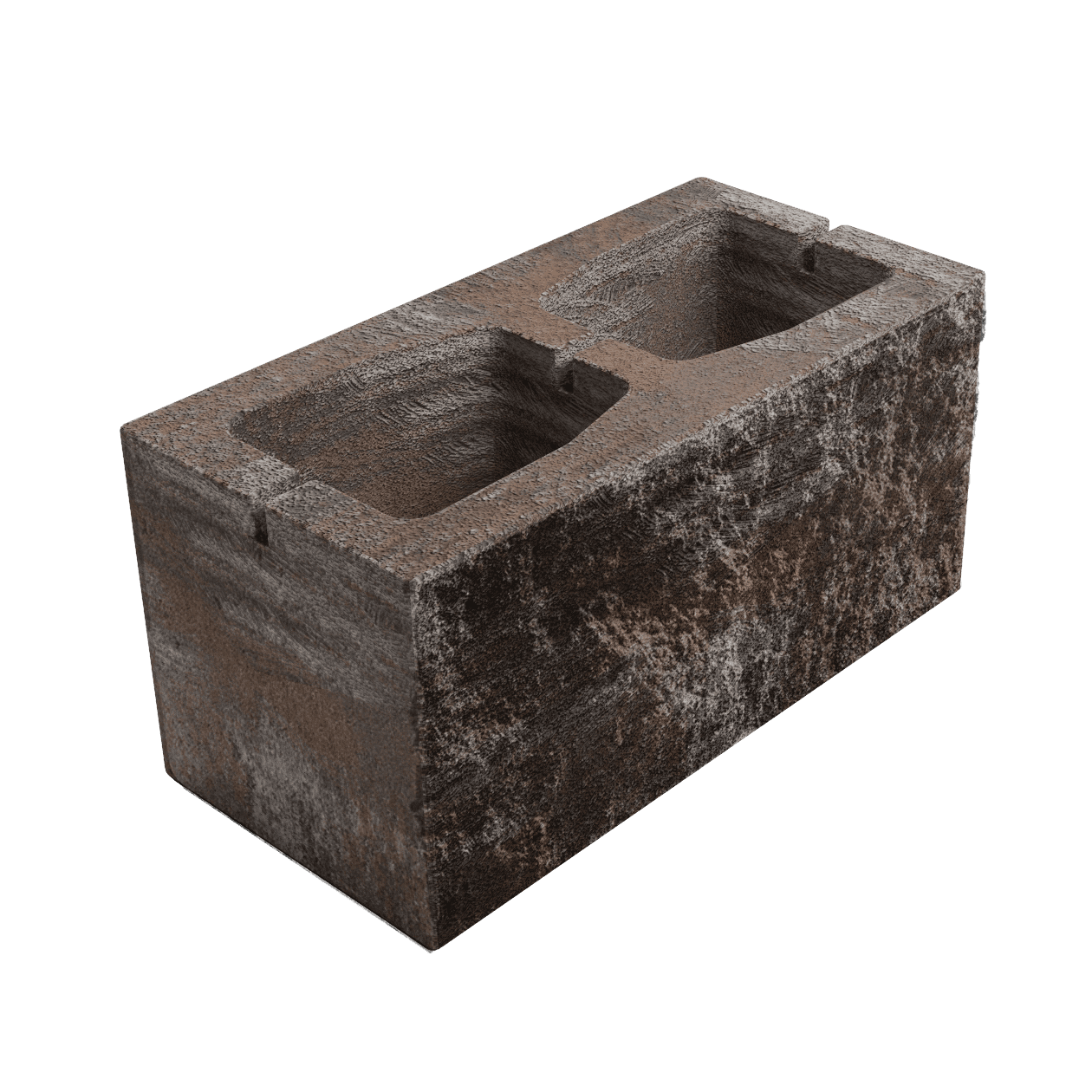 Елементи дизайну Блок з однією колотою стороною 390х190х190 еверест 