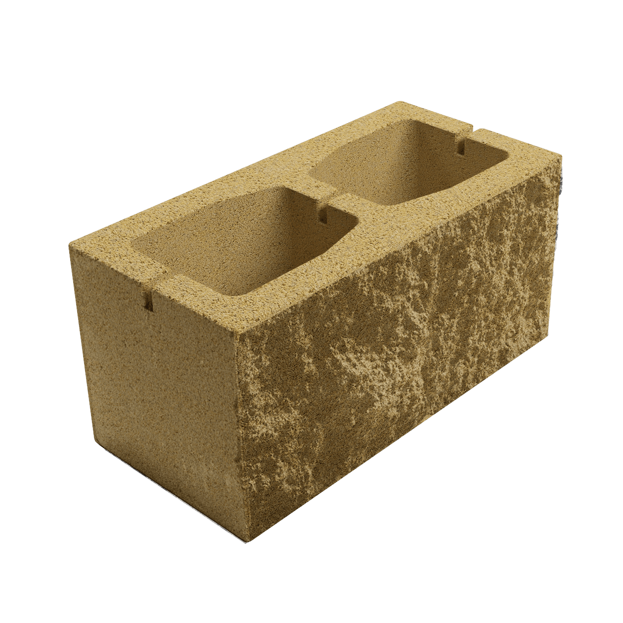 Елементи дизайну Блок з однією колотою стороною 390х190х190 сахара 