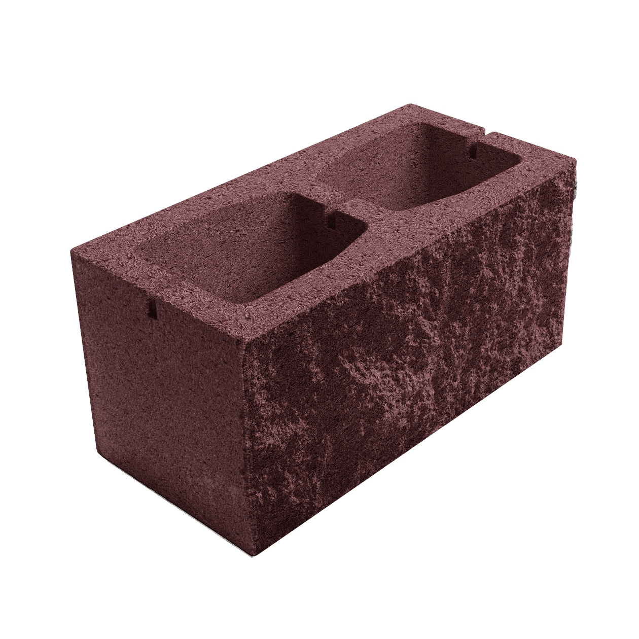 Елементи дизайну Блок з однією колотою стороною 390х190х190 вишня 