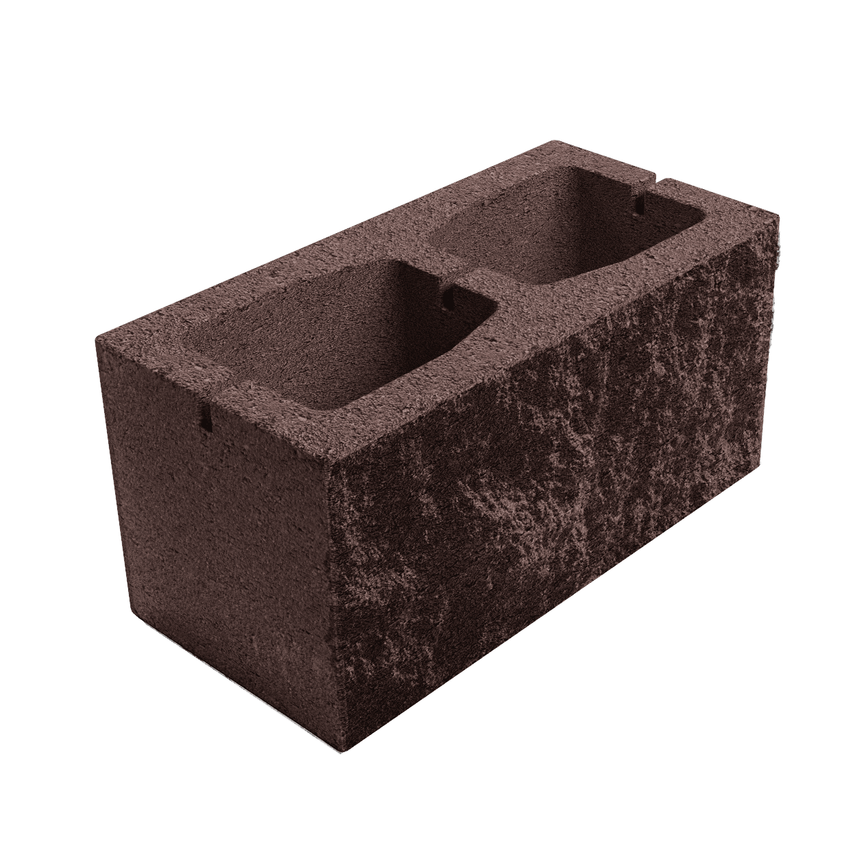 Елементи дизайну Блок з однією колотою стороною 390х190х190 венге 