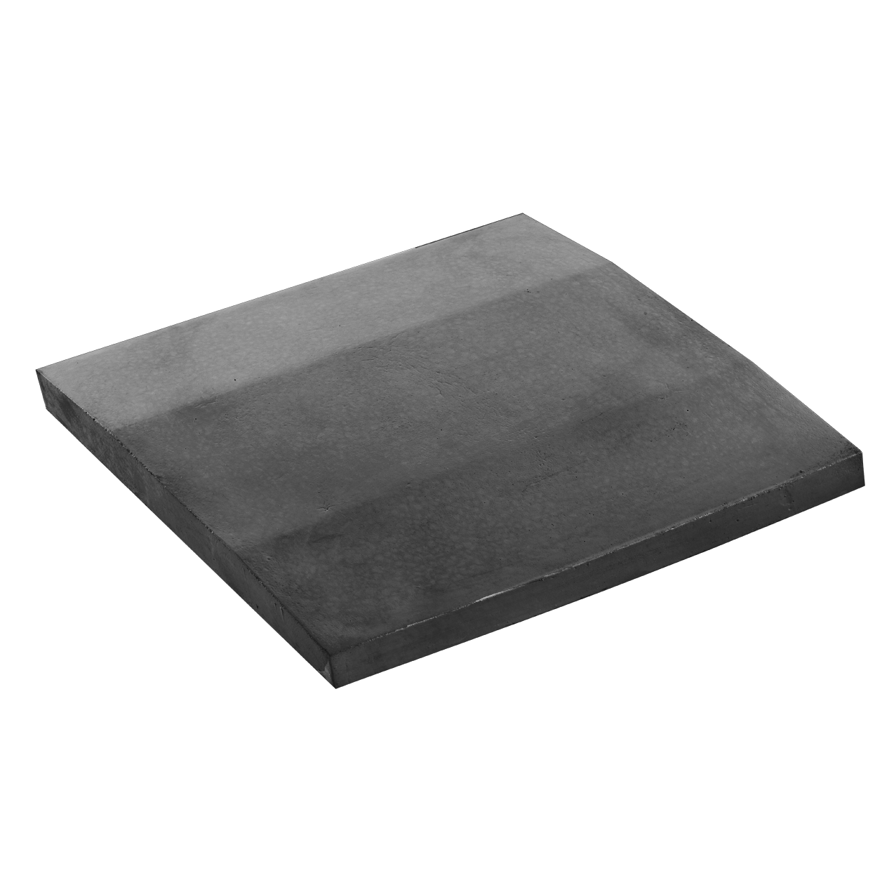 Елементи дизайну Кришка для парканів і колон двосхила зі зрізаним конусом 600х480х60 графіт 