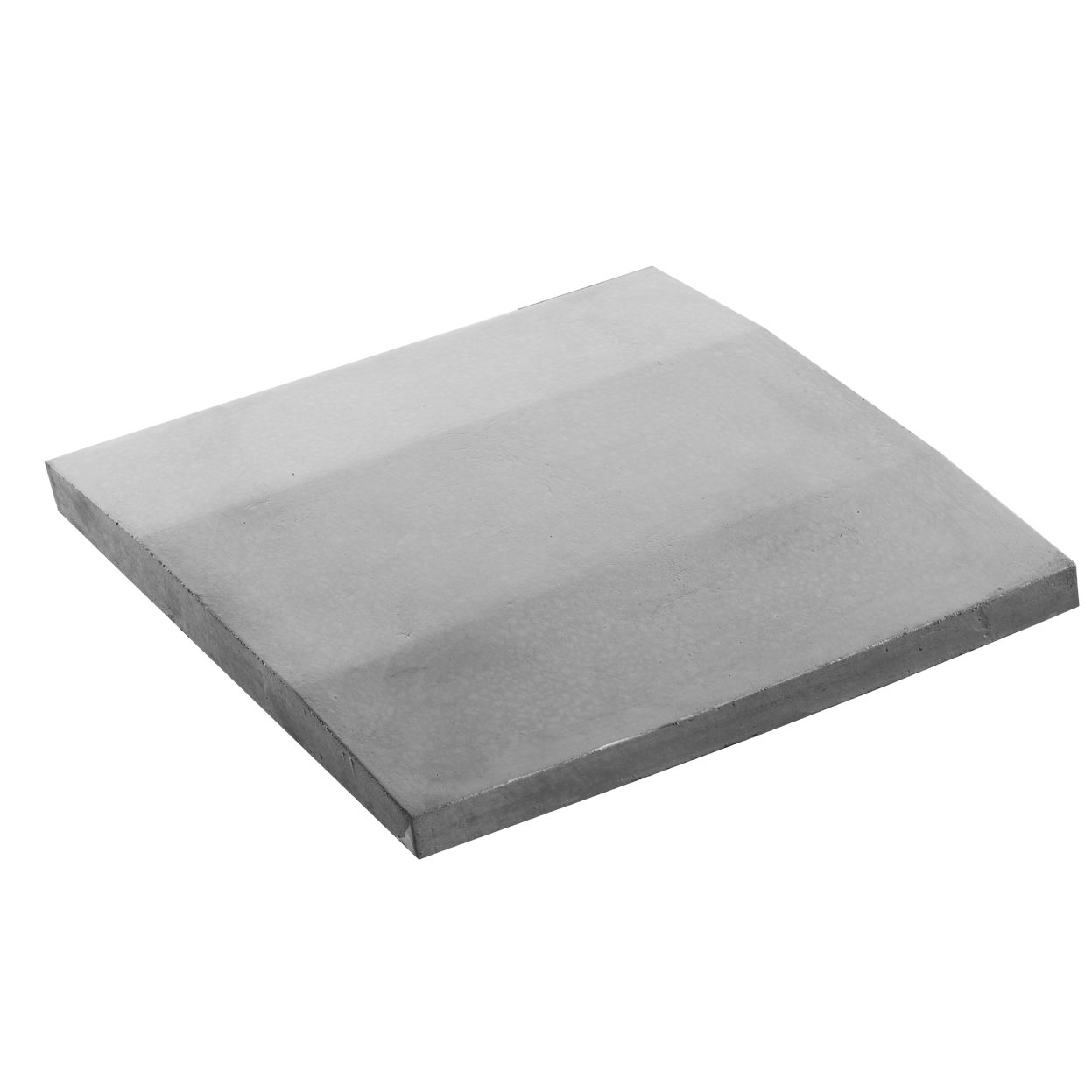 Елементи дизайну Кришка для парканів і колон двосхила зі зрізаним конусом 600х480х60 сірий 