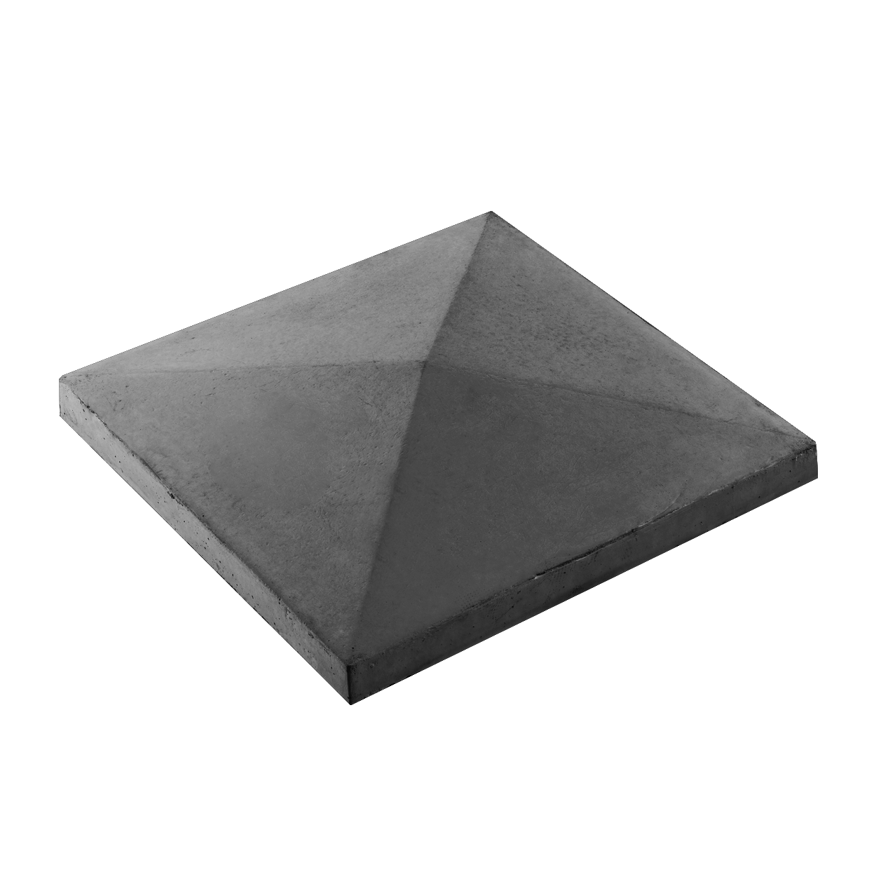 Елементи дизайну Кришка для парканів і колон конусна 680х680х110 графіт 