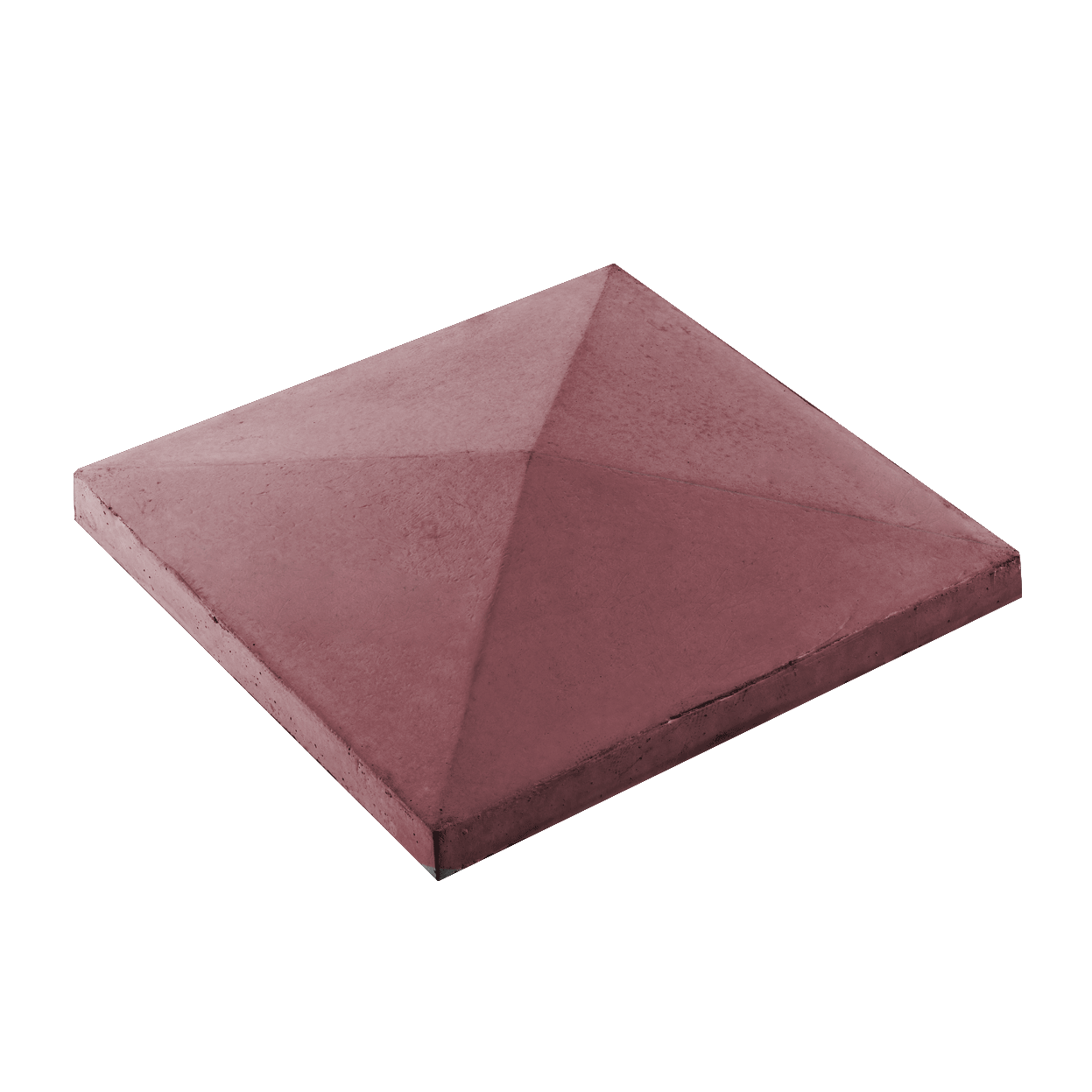 Елементи дизайну Кришка для парканів і колон конусна 680х680х110 вишня 