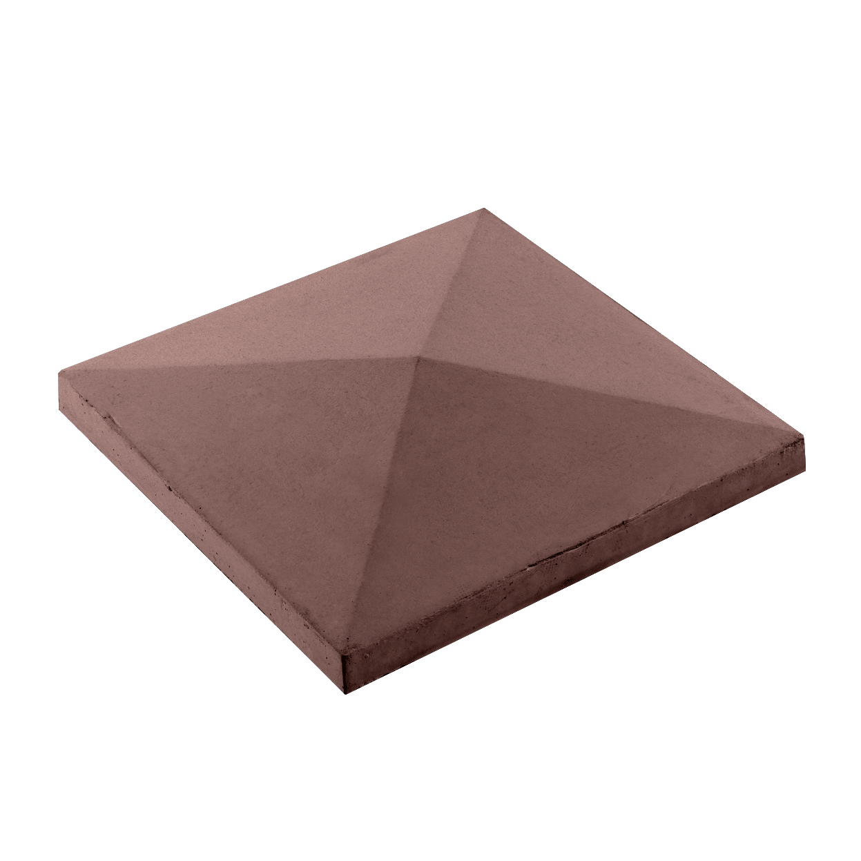 Елементи дизайну Кришка для парканів і колон конусна 680х680х110 венге 