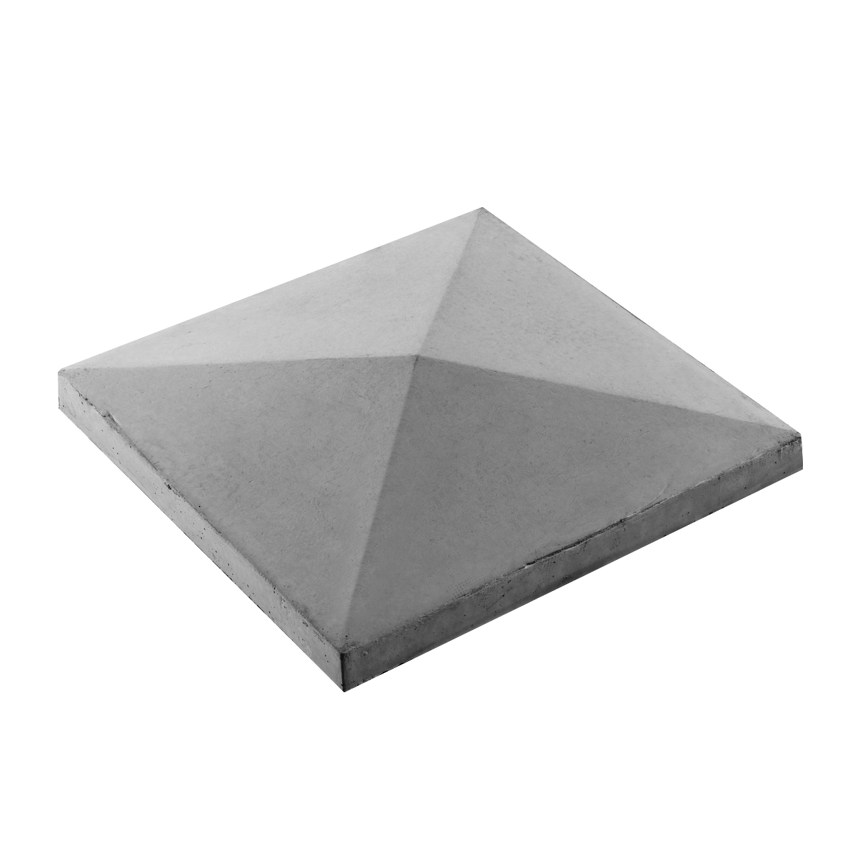 Елементи дизайну Кришка для парканів і колон конусна 680х680х110 сірий 