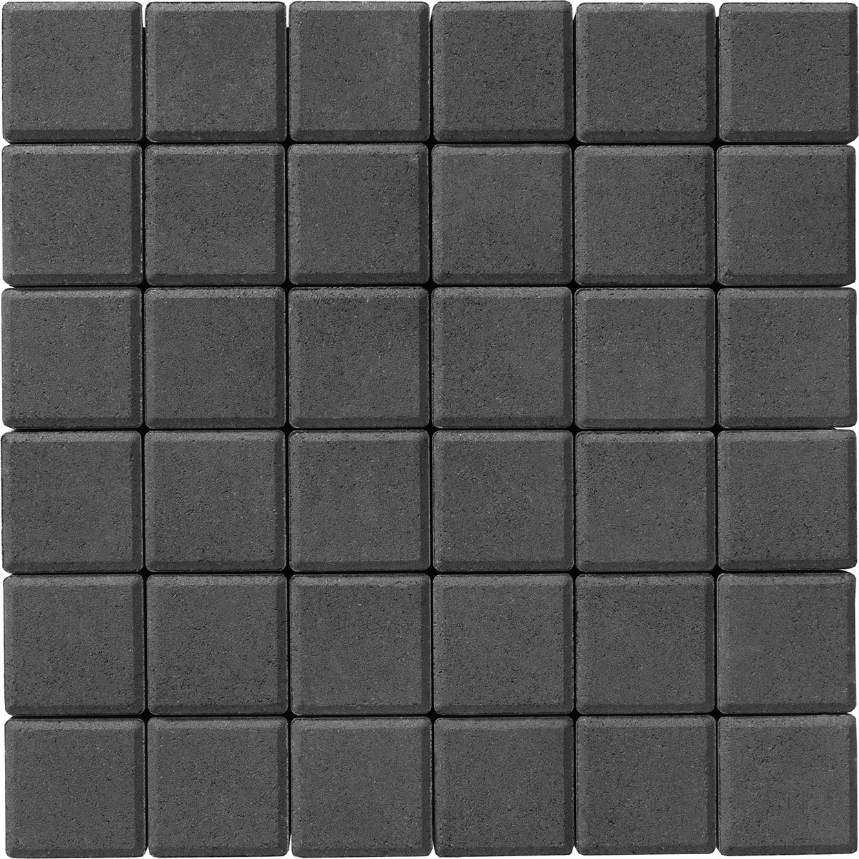 Тротуарная плитка Брусчатка 100х100х40 графит 