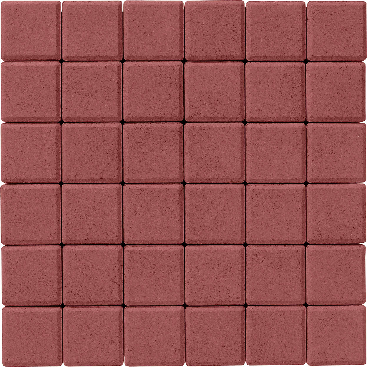 Тротуарна плитка Бруківка 100х100х60 вишня 