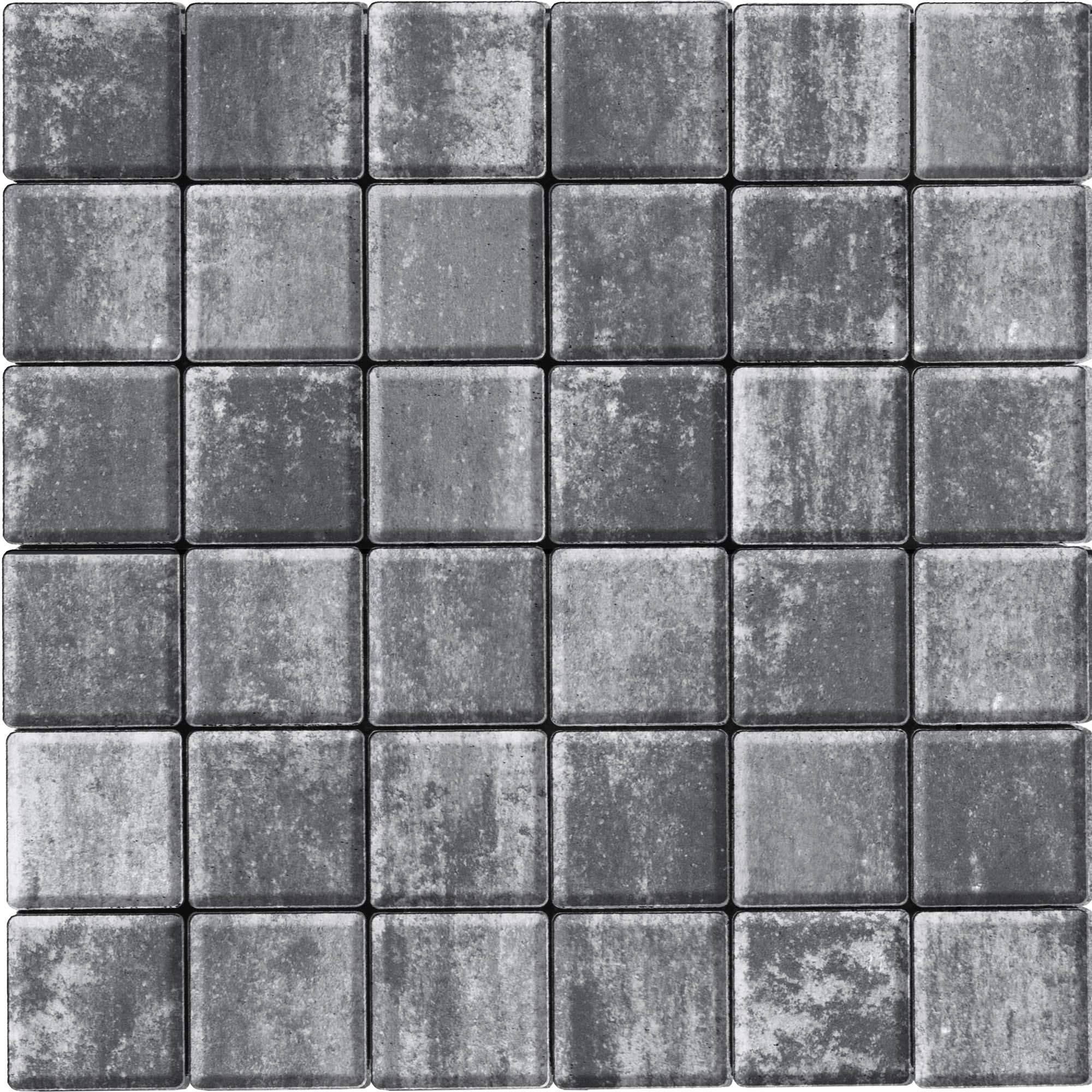 Тротуарна плитка Бруківка 100х100х60 нуар 